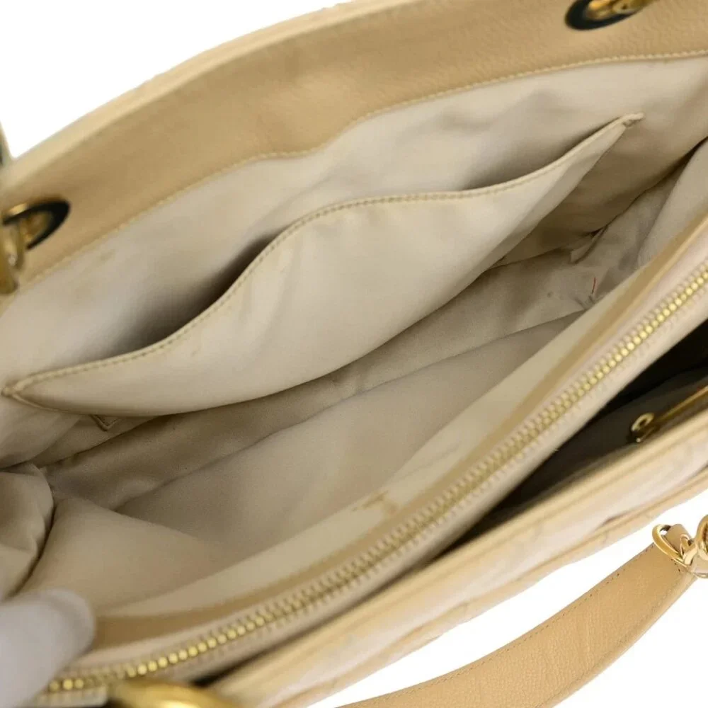 CHANEL CC GST Chain Shoulder Bag Grained Calfskin Leather Beige GHW 652RL053 - Picture 3 of 16